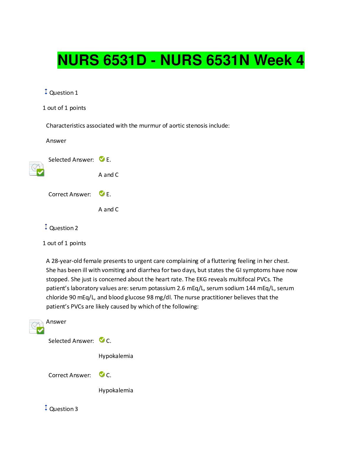 Preview image for NURS 6531D - NURS 6531N Week 4